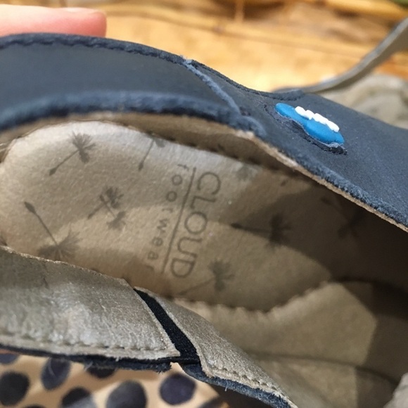 CLOUD walking sandals. Lace up blue white size 41 - Picture 2 of 12